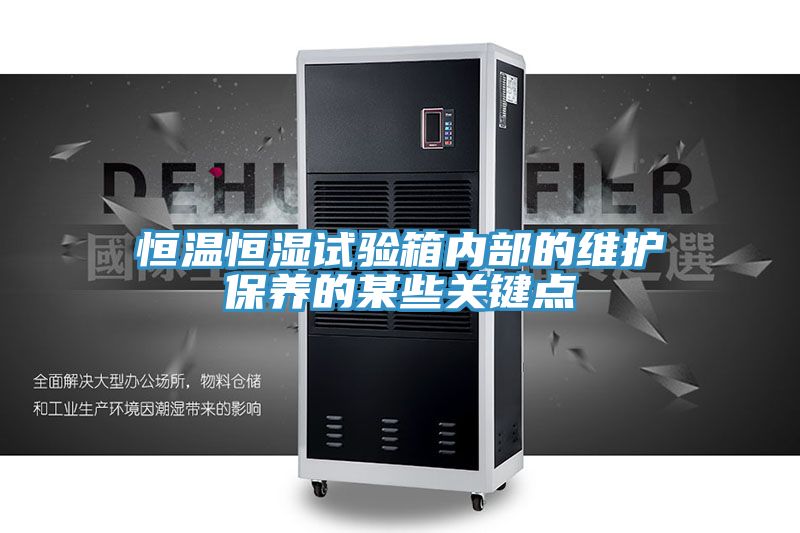 恒温恒湿试验箱内部的维护保养的某些关键点