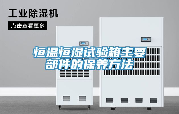 恒温恒湿试验箱主要部件的保养方法