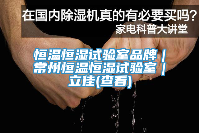 恒温恒湿试验室品牌｜常州恒温恒湿试验室｜立佳(查看)