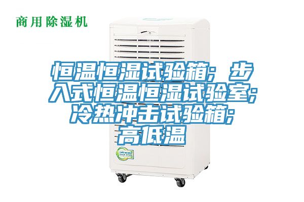 恒温恒湿试验箱; 步入式恒温恒湿试验室; 冷热冲击试验箱; 高低温