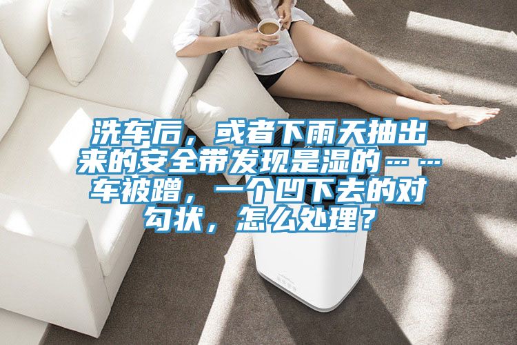 洗车后，或者下雨天抽出来的安全带发现是湿的……车被蹭，一个凹下去的对勾状，怎么处理？