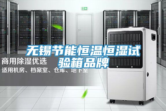 无锡节能恒温恒湿试验箱品牌