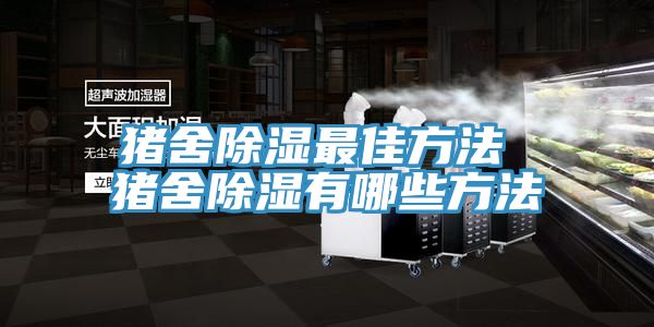 猪舍除湿最佳方法 猪舍除湿有哪些方法