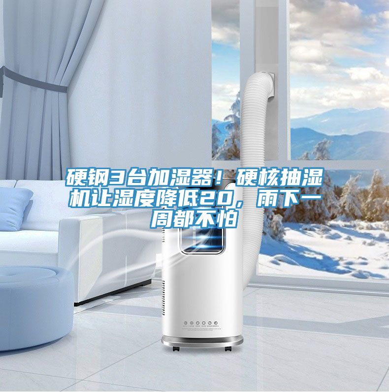 硬钢3台加湿器！硬核抽湿机让湿度降低20，雨下一周都不怕