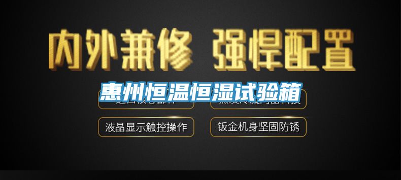 惠州恒温恒湿试验箱