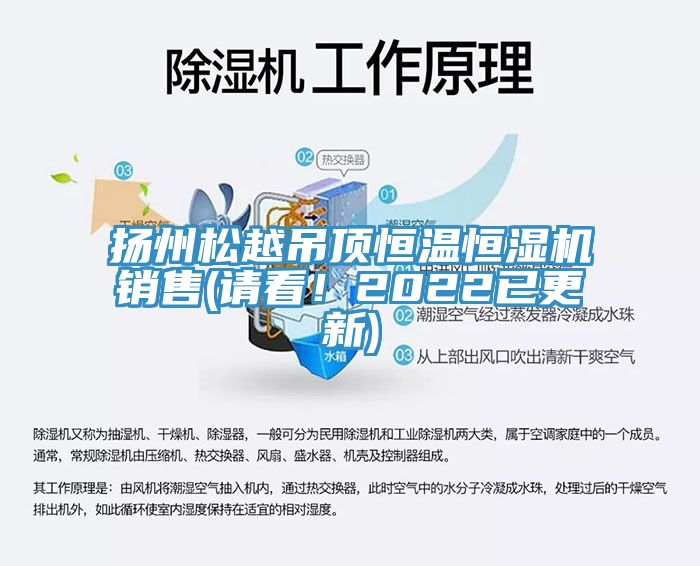 扬州松越吊顶恒温恒湿机销售(请看！2022已更新)