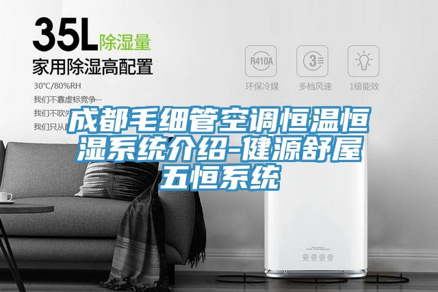 成都毛细管空调恒温恒湿系统介绍-健源舒屋五恒系统