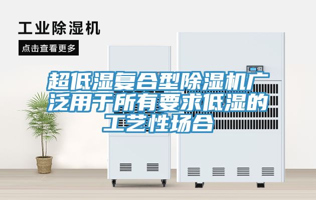 超低湿复合型除湿机广泛用于所有要求低湿的工艺性场合