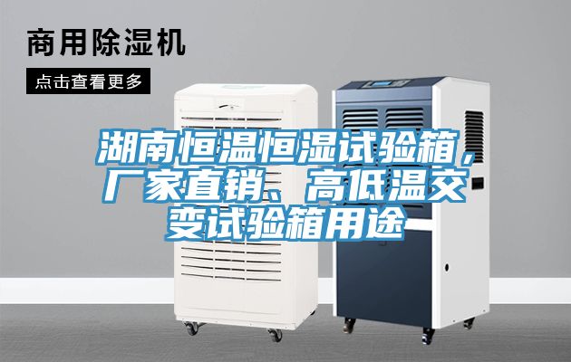 湖南恒温恒湿试验箱，厂家直销、高低温交变试验箱用途
