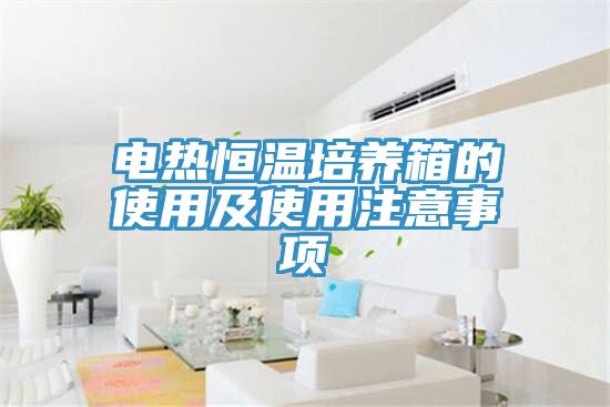 电热恒温培养箱的使用及使用注意事项