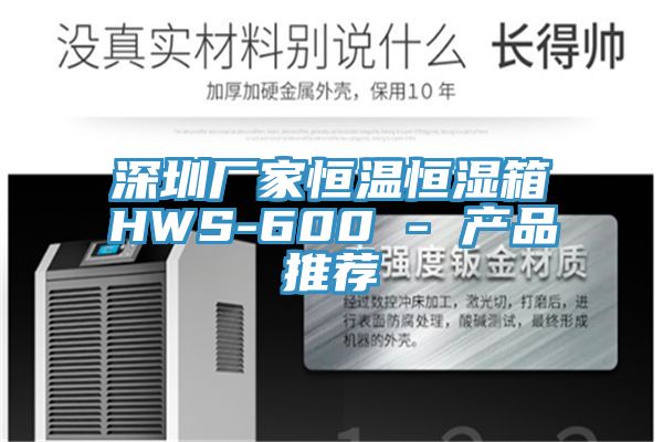 深圳厂家恒温恒湿箱HWS-600 - 产品推荐