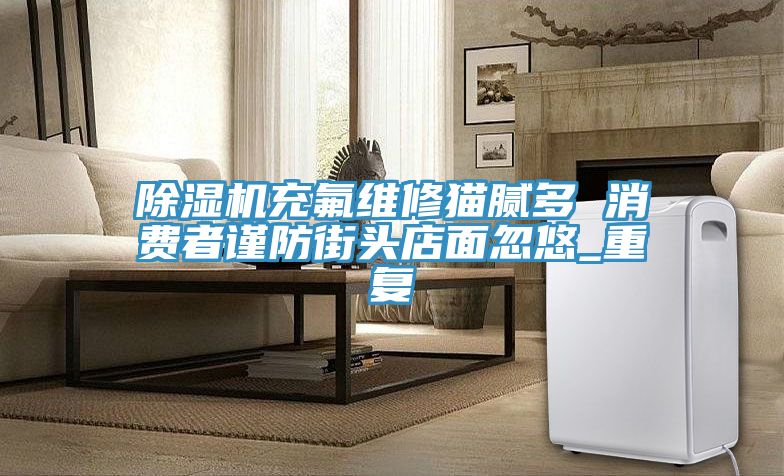 除湿机充氟维修猫腻多 消费者谨防街头店面忽悠_重复