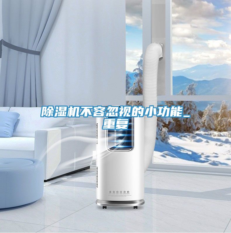 除湿机不容忽视的小功能_重复