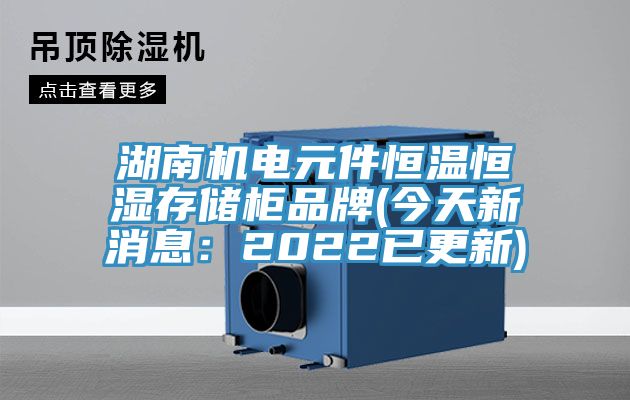 湖南机电元件恒温恒湿存储柜品牌(今天新消息：2022已更新)
