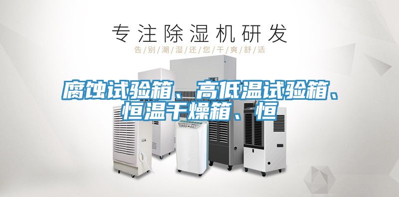 腐蚀试验箱、高低温试验箱、恒温干燥箱、恒