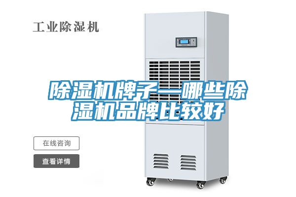除湿机牌子—哪些除湿机品牌比较好