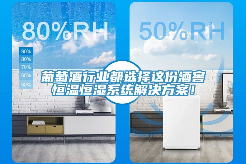 葡萄酒行业都选择这份酒窖恒温恒湿系统解决方案！