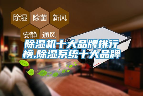 除湿机十大品牌排行榜,除湿系统十大品牌