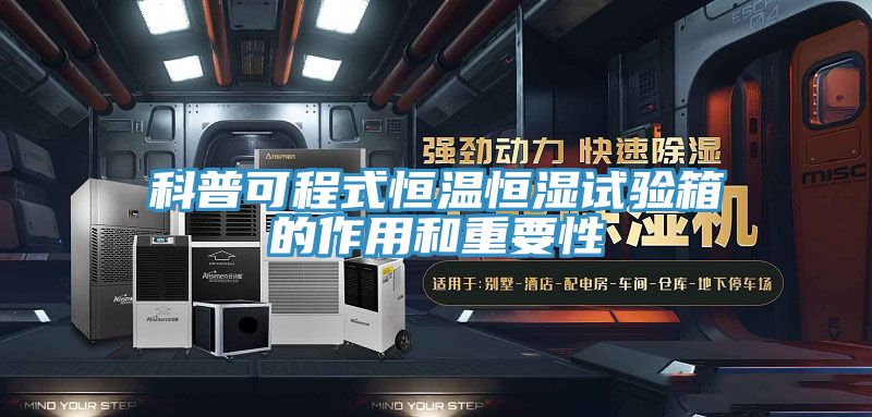 科普可程式恒温恒湿试验箱的作用和重要性
