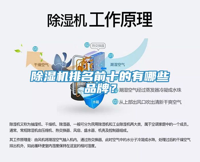 除湿机排名前十的有哪些品牌？
