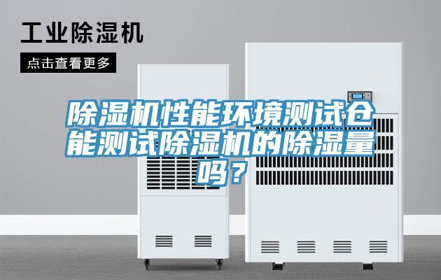 除湿机性能环境测试仓能测试除湿机的除湿量吗？