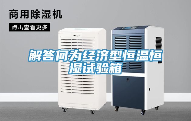 解答何为经济型恒温恒湿试验箱