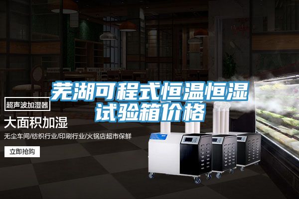 芜湖可程式恒温恒湿试验箱价格
