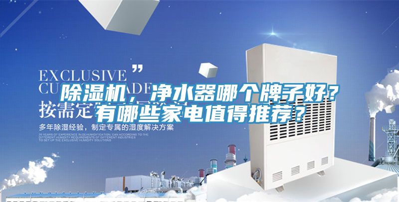 除湿机，净水器哪个牌子好？有哪些家电值得推荐？