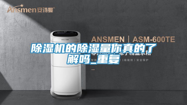 除湿机的除湿量你真的了解吗_重复
