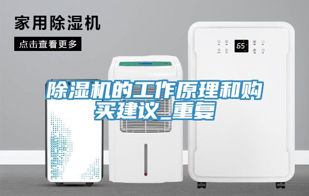 除湿机的工作原理和购买建议_重复