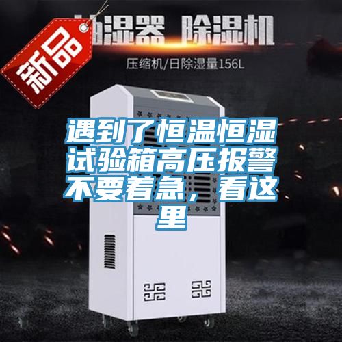 遇到了恒温恒湿试验箱高压报警不要着急，看这里
