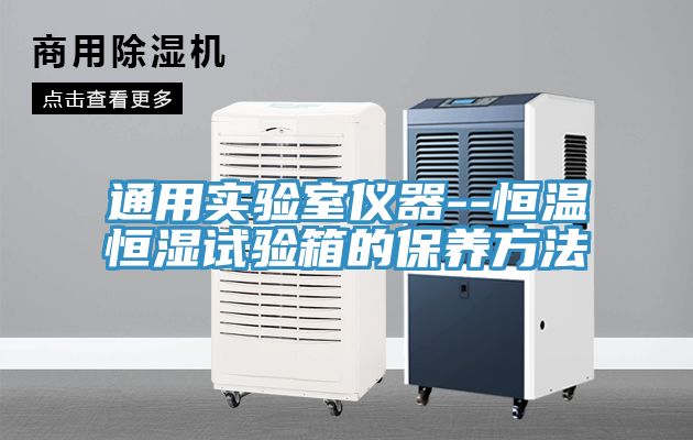 通用实验室仪器--恒温恒湿试验箱的保养方法