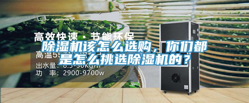 除湿机该怎么选购，你们都是怎么挑选除湿机的？