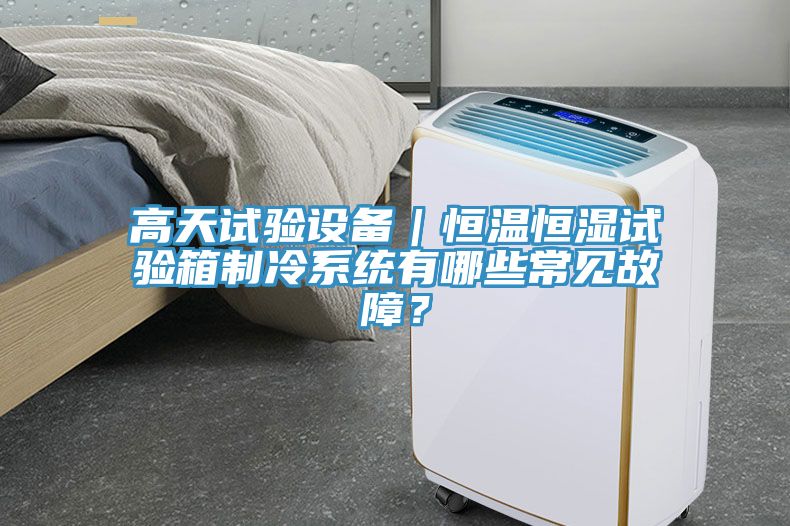 高天试验设备｜恒温恒湿试验箱制冷系统有哪些常见故障？