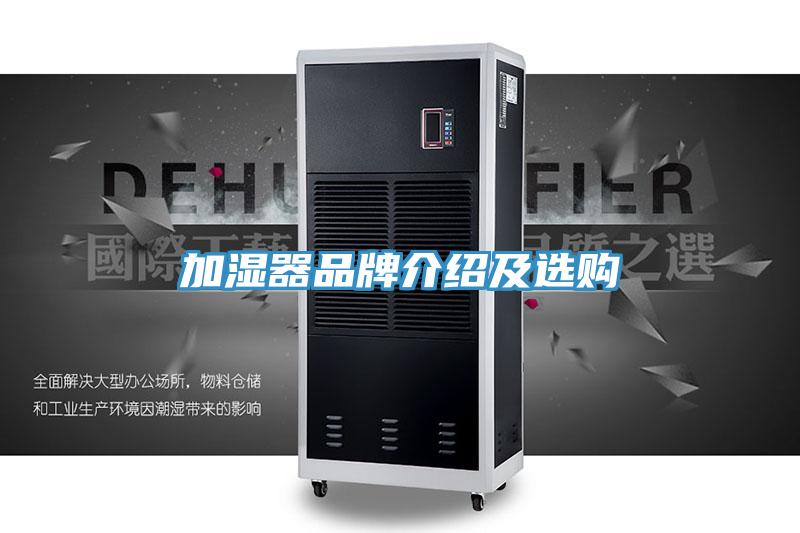 加湿器品牌介绍及选购