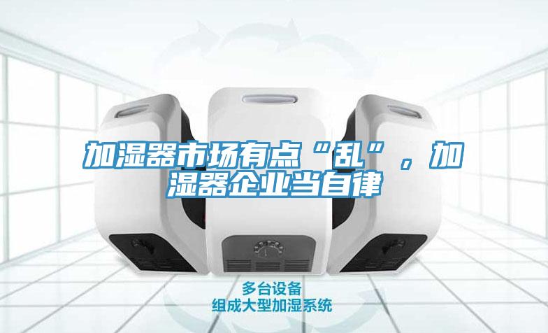 加湿器市场有点“乱”，加湿器企业当自律