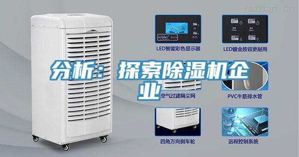 分析：探索除湿机企业