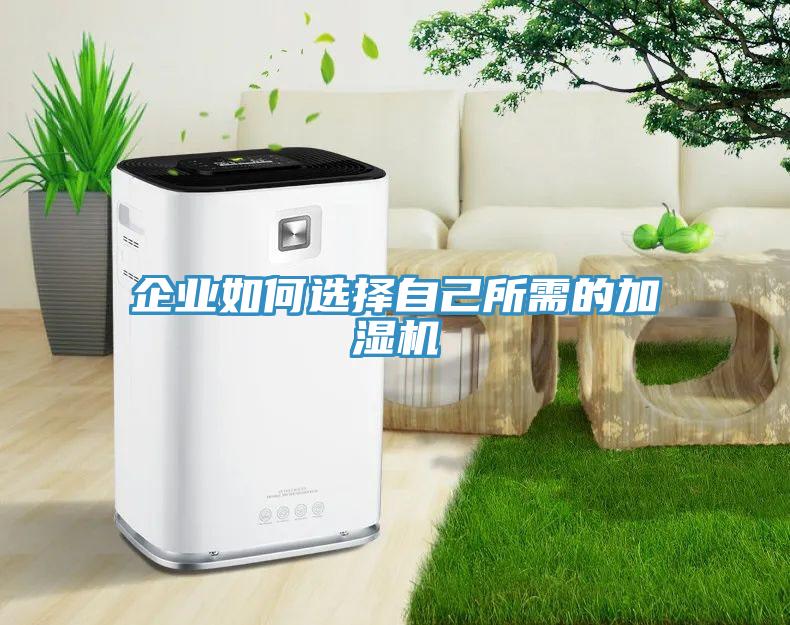 企业如何选择自己所需的加湿机