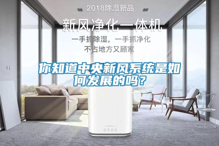 你知道中央新风系统是如何发展的吗？