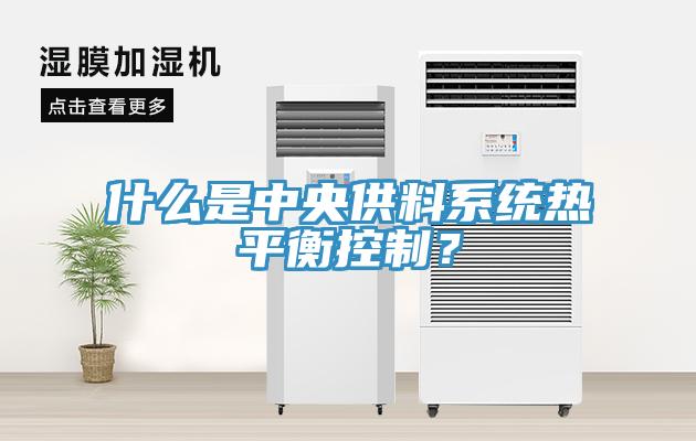 什么是中央供料系统热平衡控制？