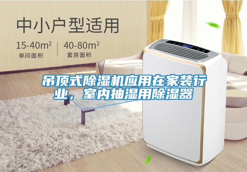 吊顶式除湿机应用在家装行业，室内抽湿用除湿器