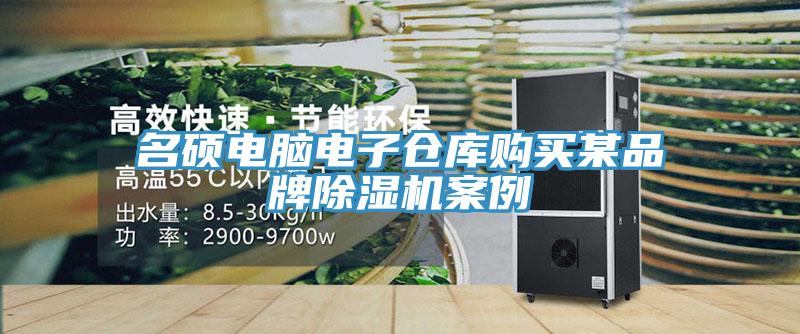 名硕电脑电子仓库购买某品牌除湿机案例