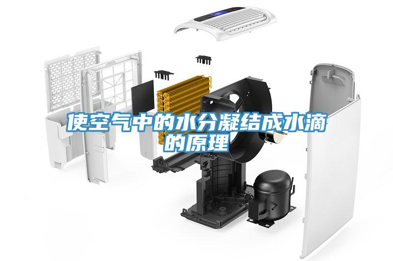 使空气中的水分凝结成水滴的原理