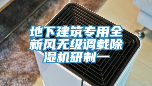 地下建筑专用全新风无级调载除湿机研制一