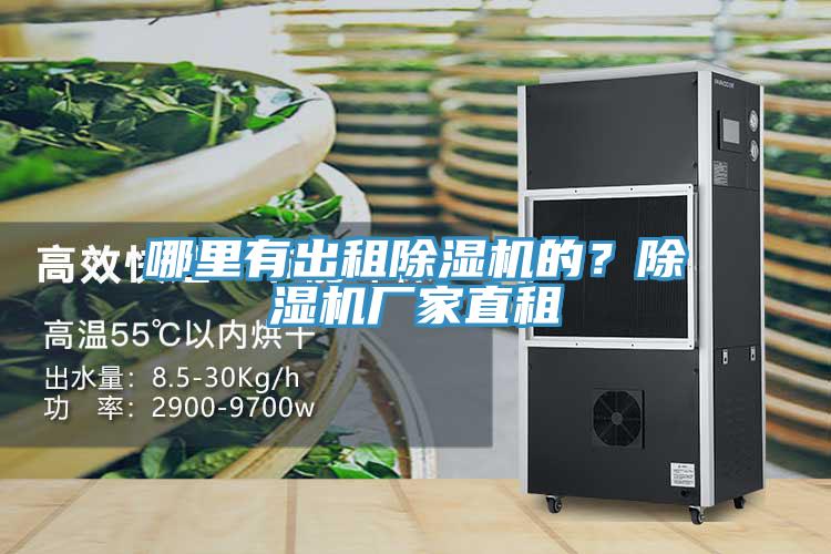 哪里有出租除湿机的？除湿机厂家直租