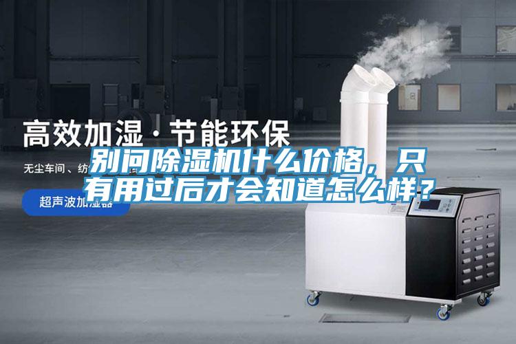 别问除湿机什么价格，只有用过后才会知道怎么样？