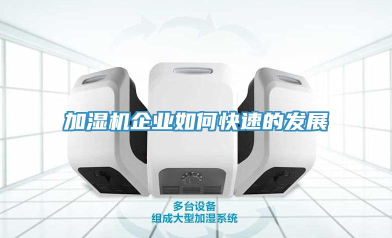 加湿机企业如何快速的发展