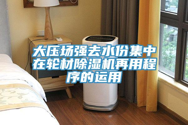 大压场强去水份集中在轮材除湿机再用程序的运用